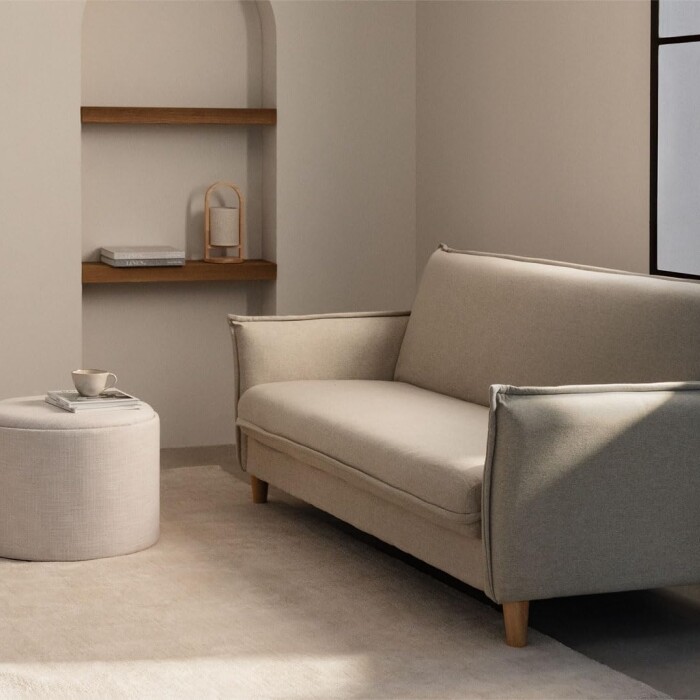 Sillón Cama Lauren c/Baúl Beige