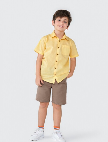 CAMISA MANGA CORTA AMARILLO
