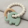 Mordillo Elefante bambu y silicona BUBA verde