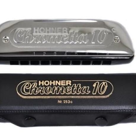 Armónica Hohner 253 Chrometta 10 En C 40 Voces Con Estuche Armónica Hohner 253 Chrometta 10 En C 40 Voces Con Estuche