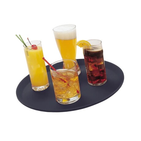 Bandeja de Mozo de Fibra de Vidrio Negro 49.5 cm Bandeja de Mozo de Fibra de Vidrio Negro 49.5 cm