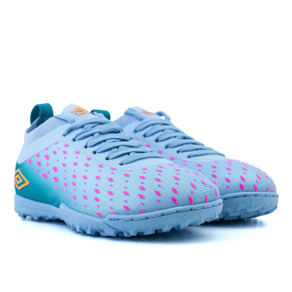 Championes Umbro Fútbol 5 Limit de Niños - 20206219 Celeste-rosado