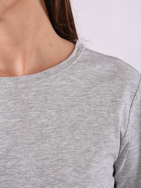 REMERA BÁSICA LIZ GRIS CLARO (V)