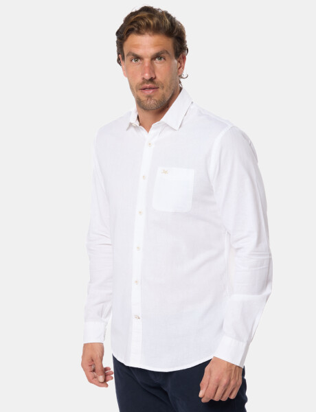 CAMISA DE LINO Blanco