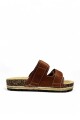 SANDALIA BETTINA 2 VELCROS BT104 Marron