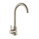 Grifo Cocina Mesada Acero Inox Satinado Rione
