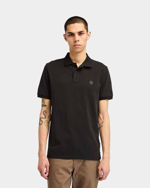 Polo Oyster River Manga Corta Regular Fit Hombre Black-pavement