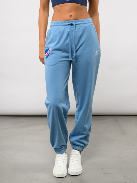 PANTALÓN AURA Nacional Mujer Celeste, Blanco