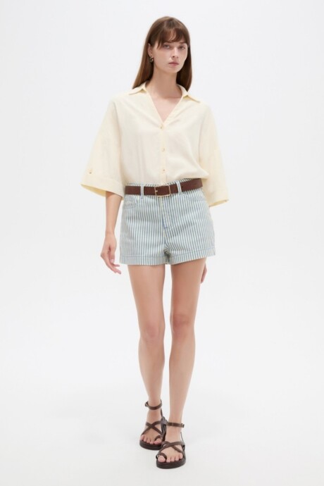 Camisa Tareo Crudo / Natural