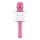 Micrófono Karaoke bluetooth inalámbrico parlante USB Rosado