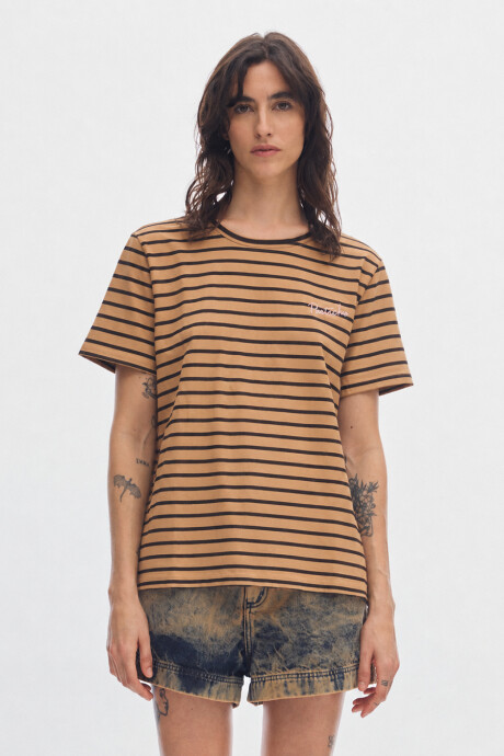 T-shirt Atenas Stripes Black