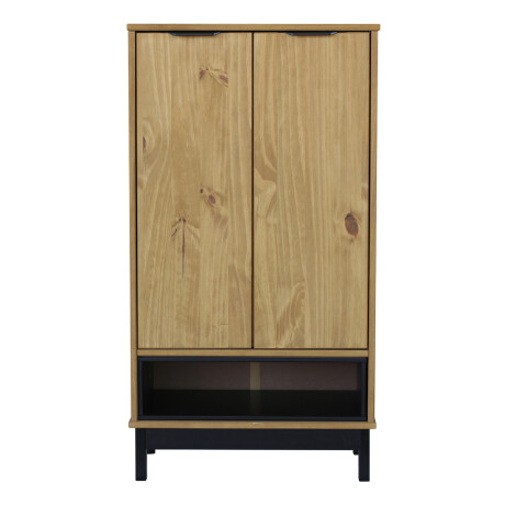 Armario multiuso en madera maciza - 2 puertas - interior con estantes Armario multiuso en madera maciza - 2 puertas - interior con estantes
