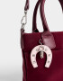 City Cartera Mini City Con Charm - Rojo Burdeaux