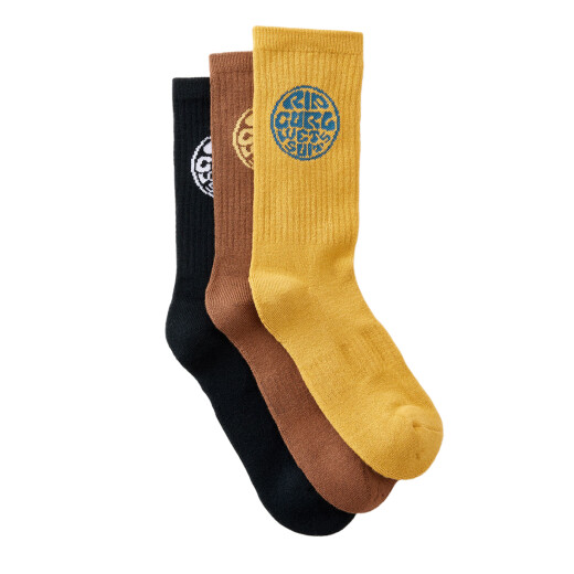 Medias Rip Curl Wetty Crew Sock 3-Pk Medias Rip Curl Wetty Crew Sock 3-Pk