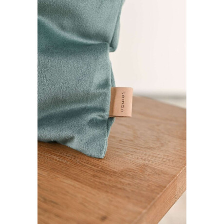 Almohadón Velvet Cuadrado Verde Agua