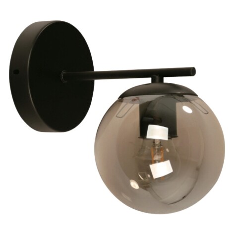 APLIQUE ALEXA 1L E27 NEGRO CON VIDRIO APLIQUE ALEXA 1L E27 NEGRO CON VIDRIO