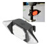 Luces Señaleros LED Recargable Control Remoto Bicicleta Mono Color Negro
