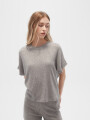 Remera Rucan Gris Melange Medio