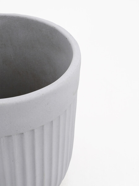 MACETA DECORATIVA CURVA BLANCO