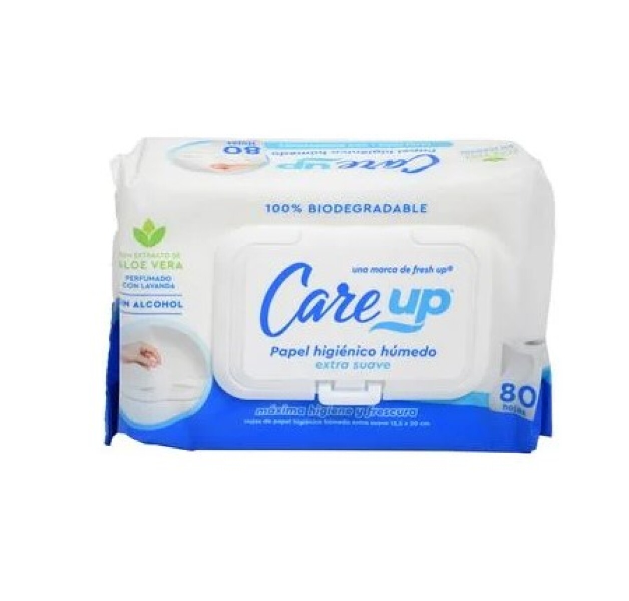 Papel higienico húmedo Care up x80 