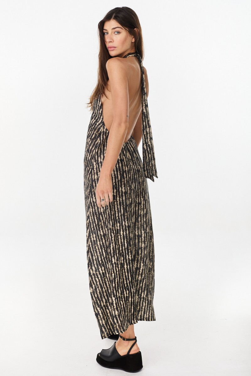 Vestido Maja Estampa Negro