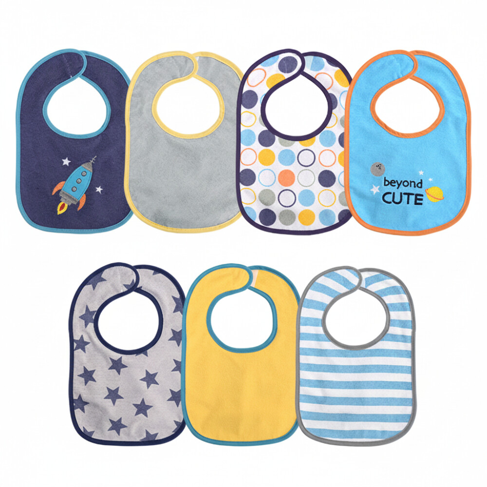 Set x7 baberos c velcro LORELLI space