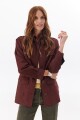 CHAQUETA FOUR SUEDE BURDEOS