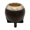 MATE TORPEDO PLATA Y ORO 13 Marrónuniforme