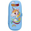 Cartuchera 3d Resistente Estampada 1 Piso Niña UNICORNIO CELESTE