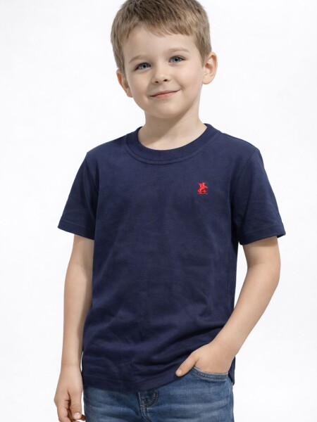 Remera Básica de Niños azul