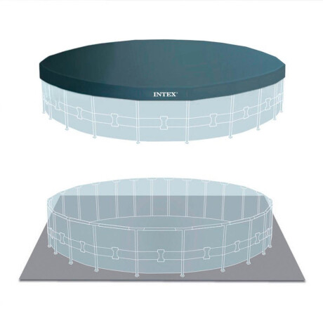 Piscina Intex Estructural 24311 L 549x122 + Bomba Gris Claro