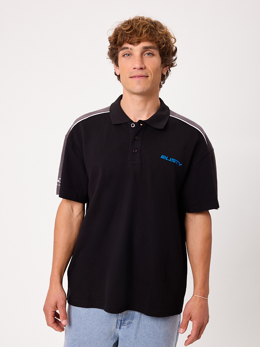 POLO PUNTA RUSTY - Negro 