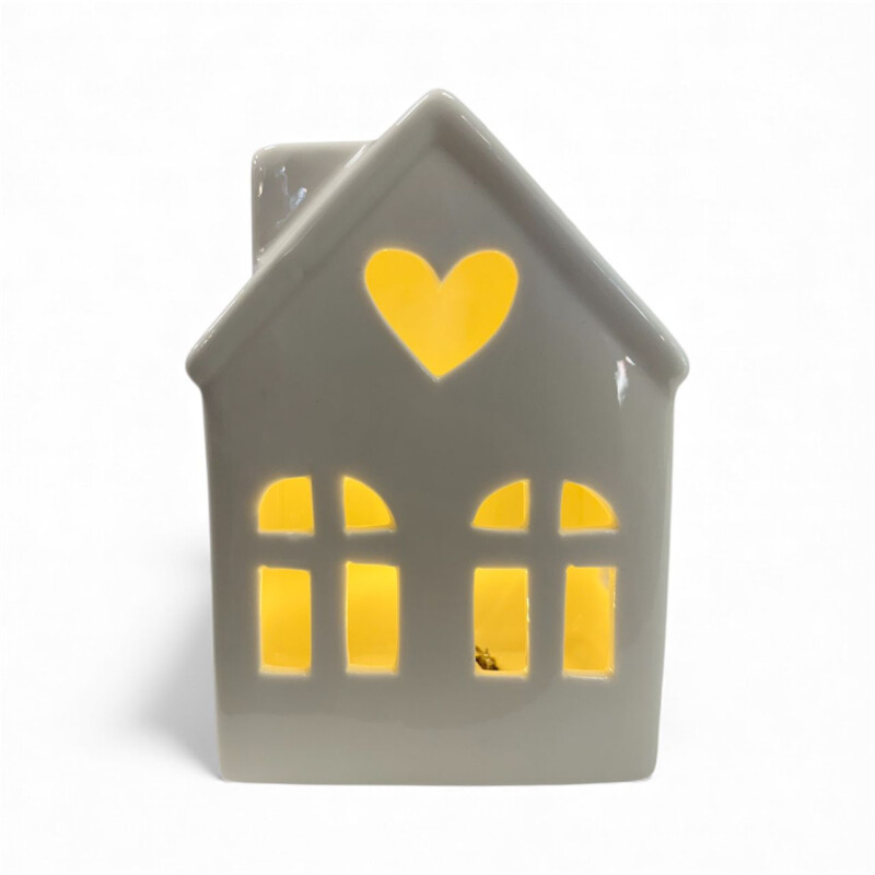 Casita Veladora de Ceramica Led Casita Veladora de Ceramica Led