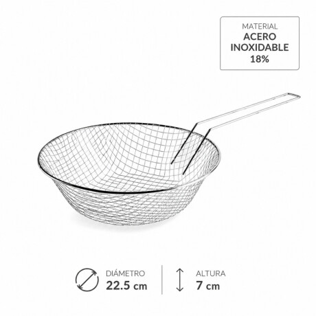 Cesta para Freir 22 cm Acero Inoxidable Ibili Cesta para Freir 22 cm Acero Inoxidable Ibili