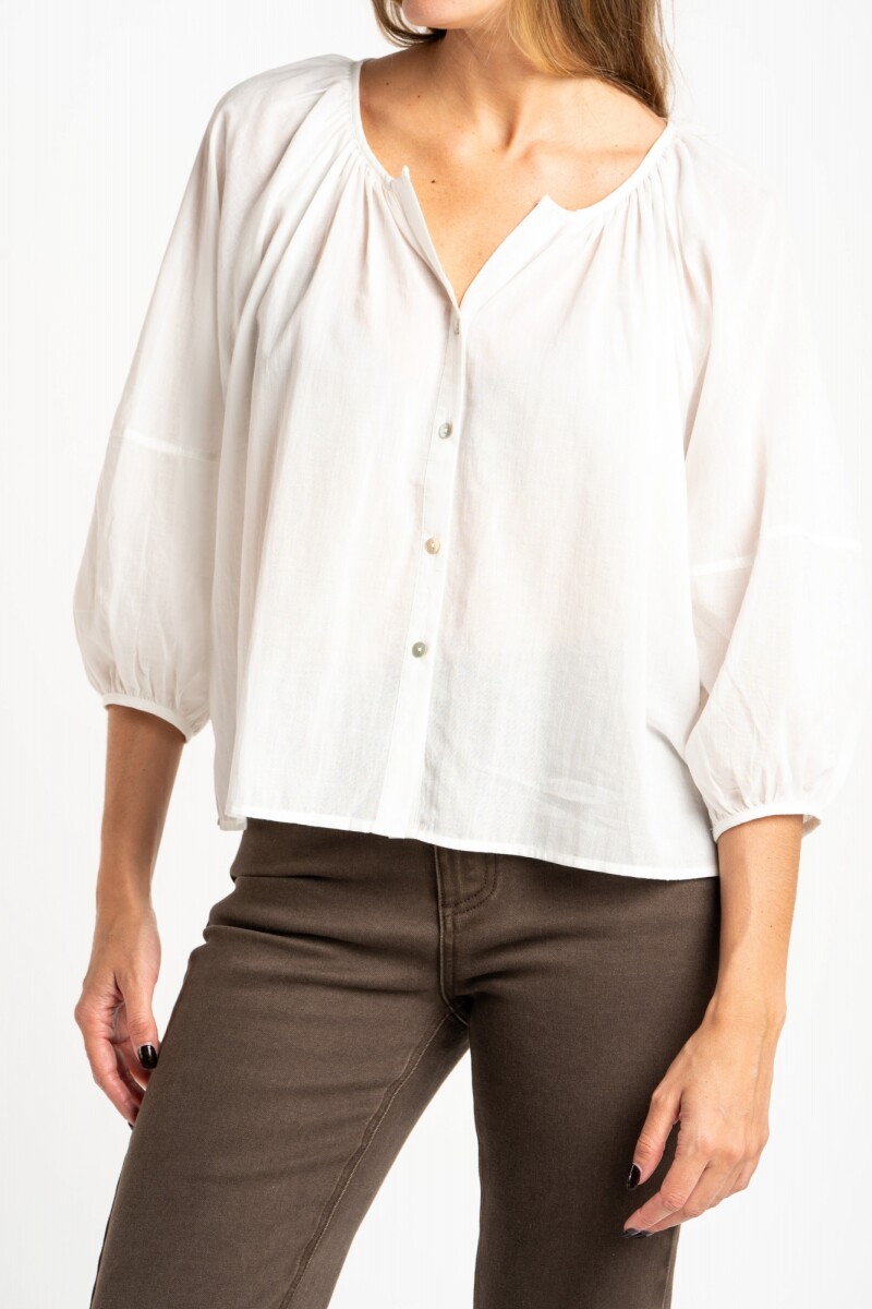 Blusa Allgodón - Crudo 