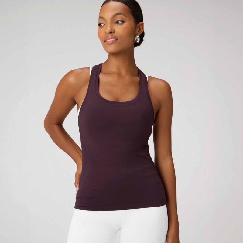 Polo Feather Tech+ Racerback Bividi Mujer Oxblood