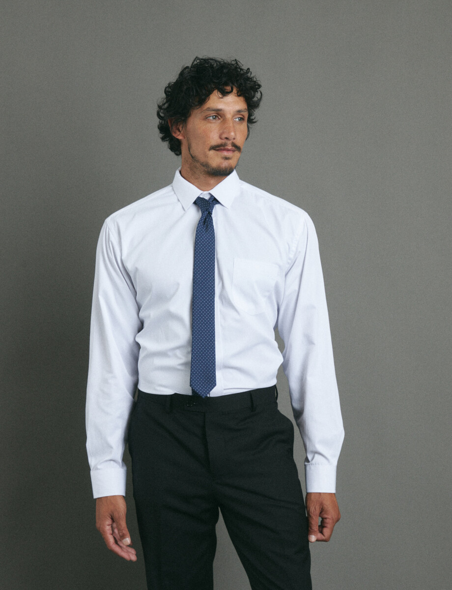 CAMISA HARRINGTON LABEL - Blanco 