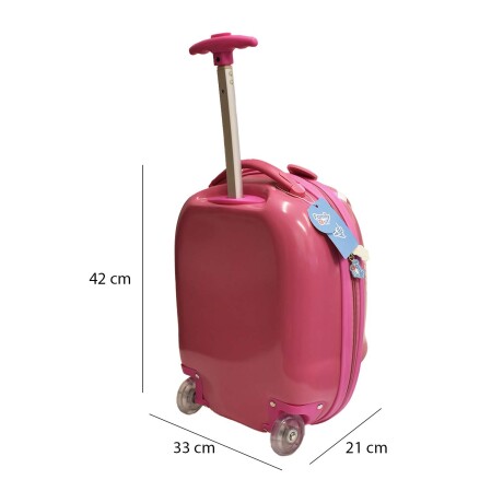 Valija Infantil Rígida Mochila Maleta Pequeña Escuela Viaje Rosa