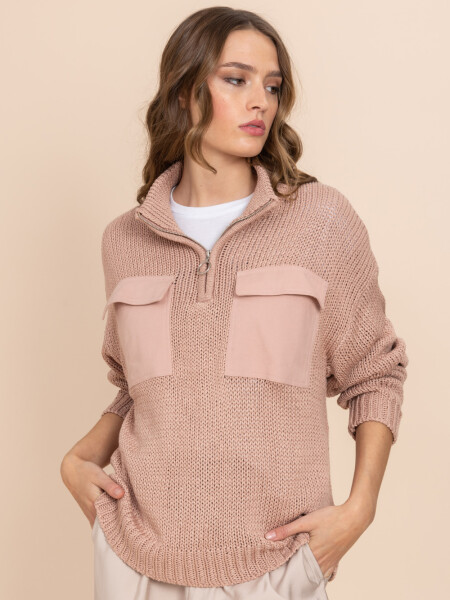 Sweater tejido Rosa