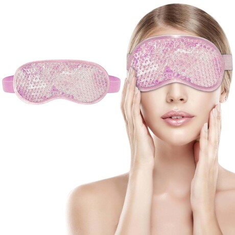 Antifaz De Gel Relajante Frio Calor Rosa