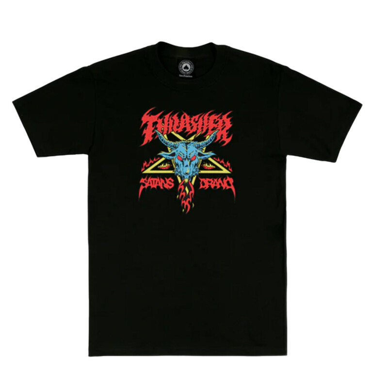 Remera Thrasher Esp Satan'S Drano - Negro Remera Thrasher Esp Satan'S Drano - Negro