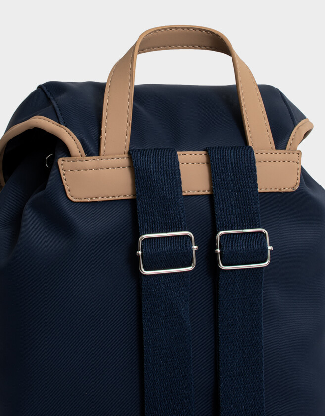 Mochilas Urbanas Mochila Con Solapa Azul "campus Club" - Azul Medio