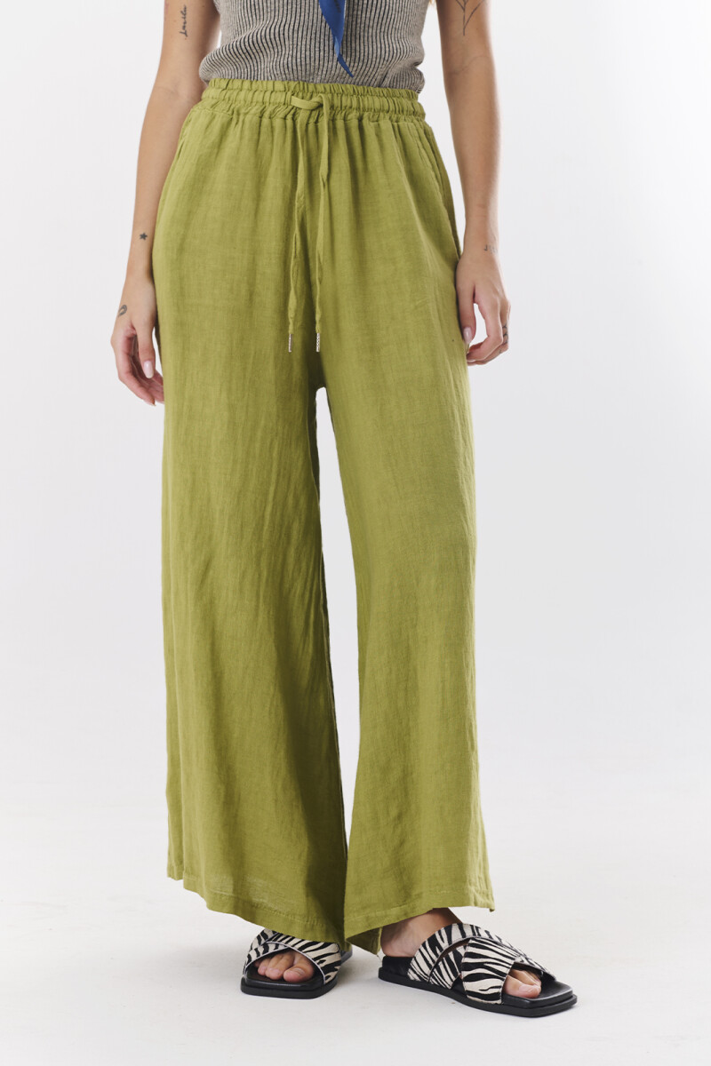 PANTALON LINO LAIUS OLIVA