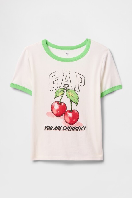 Remera Logo Gap Niña Julep Green