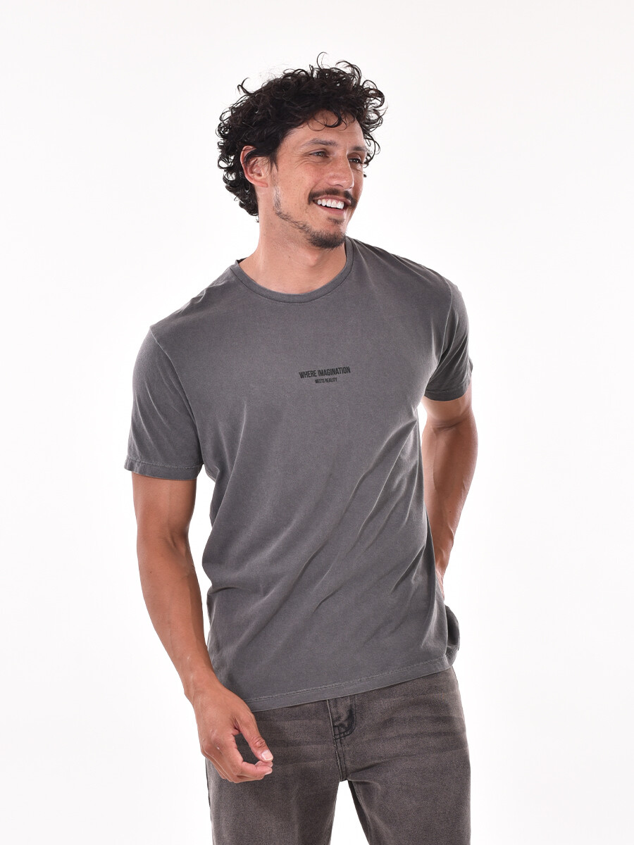 REMERA MIST REGULAR - GRIS OSCURO 