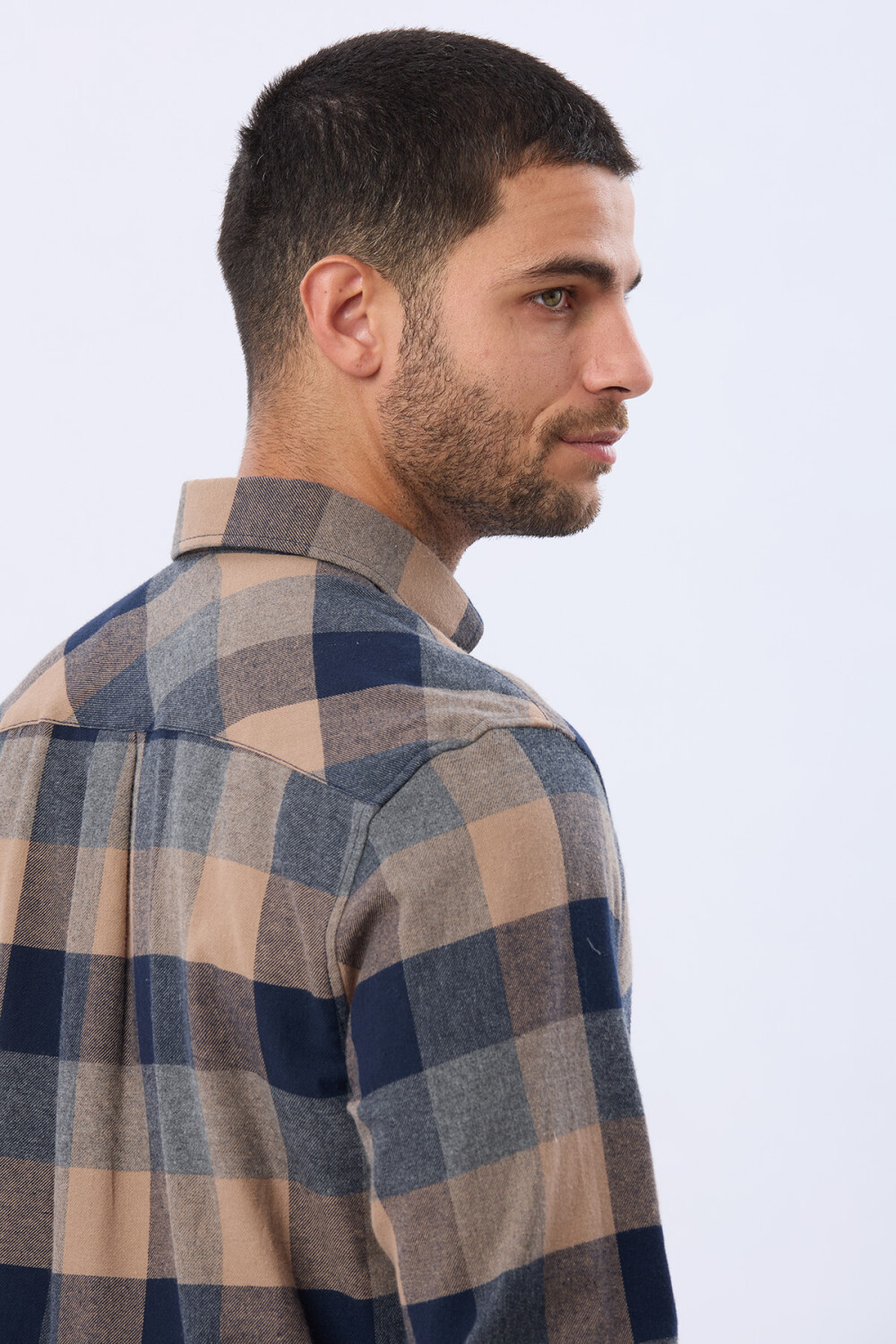 CAMISA DE VIYELA Gris