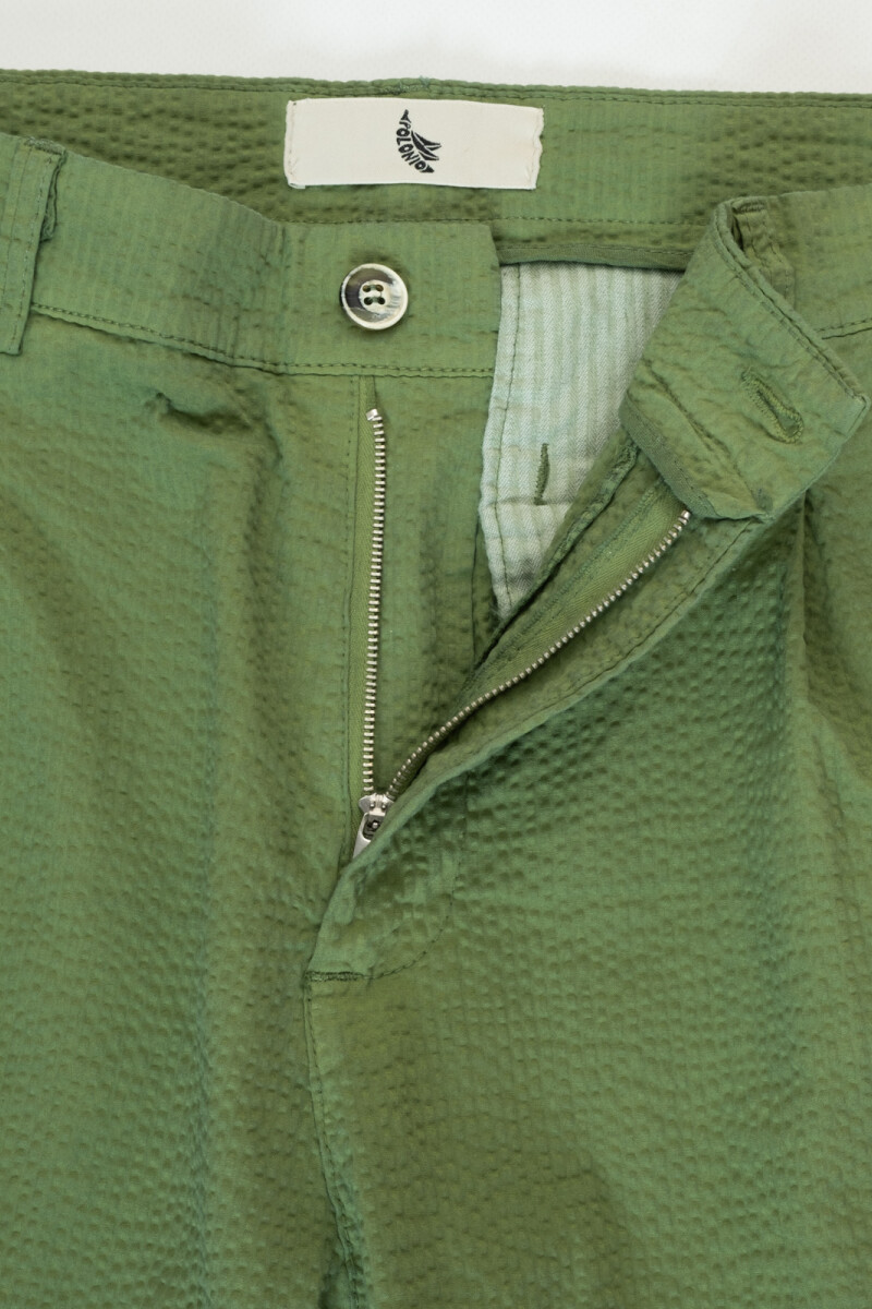 SEERSUCKER PANTS Green