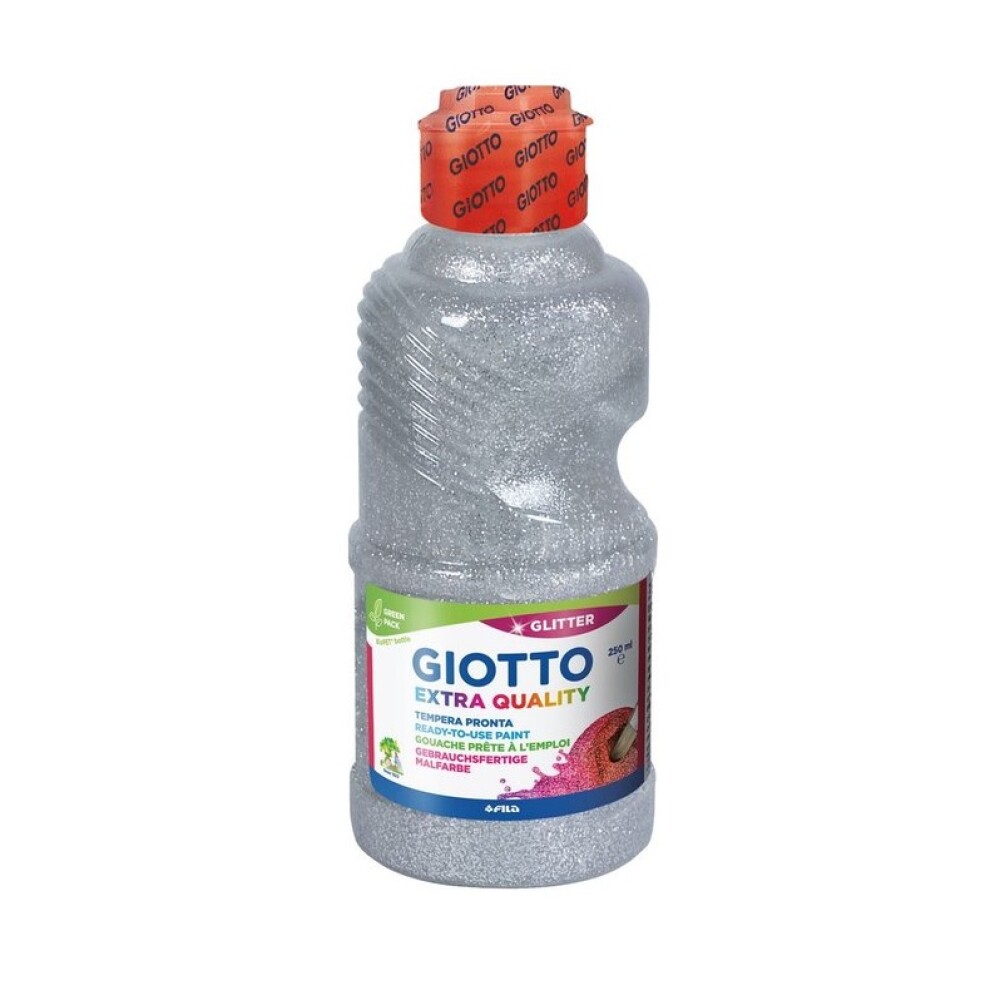 Témpera Giotto Glitter Plata – 250?ml TÉMPERA GIOTTO PAINT GLITTER PLATA 250ML