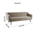 Sofá Sillón Cama Durham Velvet Fendy S70190066f 3 Cuerpos SOFA CAMA DURHAM VELVET FENDY