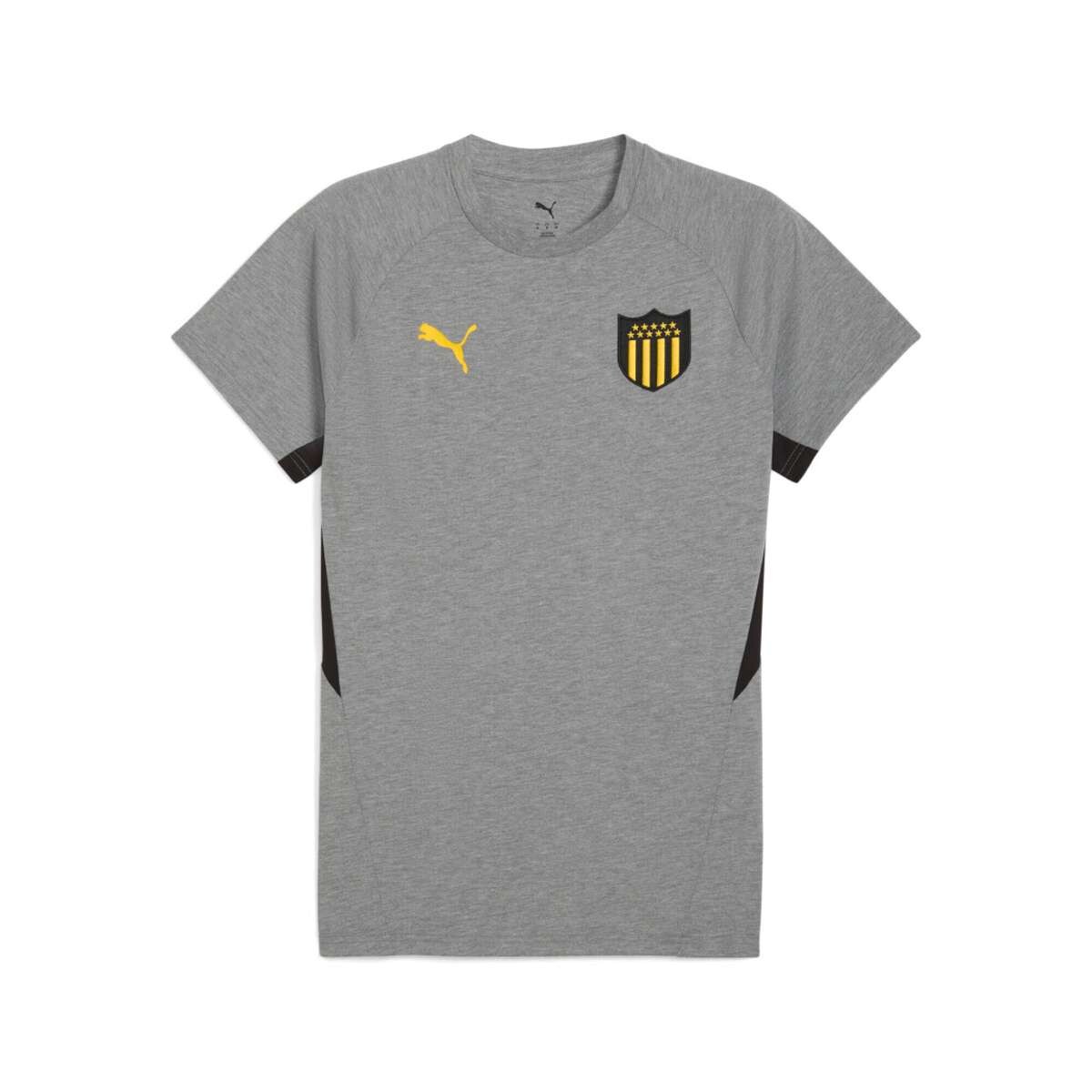 Remera Cap Evostripe Tee de Hombre - Gris 